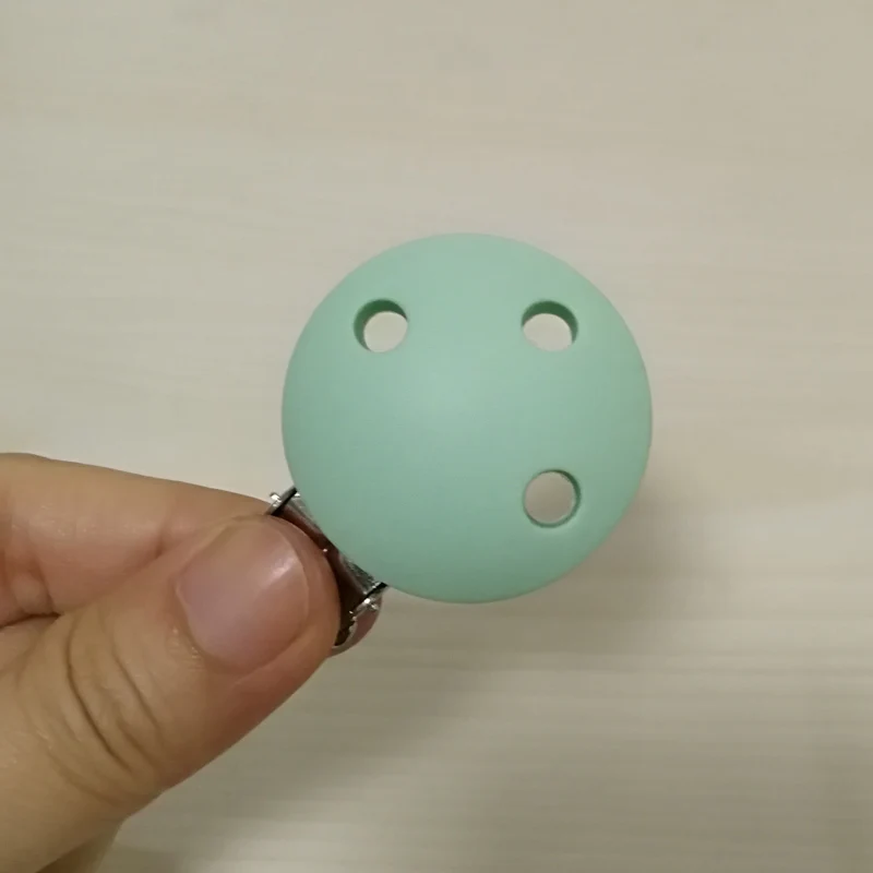 10 шт./diy силиконовые принадлежности для малышей, держатель соска, зажим для оборудования, цепочка с кнопками,, аксессуары, зажим - Цвет: green