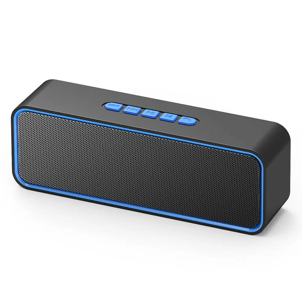 blue Обновленный TWS Bluetooth 5,0 динамик Саундбар сабвуфер стерео портативный динамик - Цвет: blue