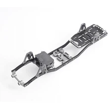 Quadro de metal de fibra de carbono, peças de quadro de carro rc para 1:10 axial scx10 d90 rock crawler