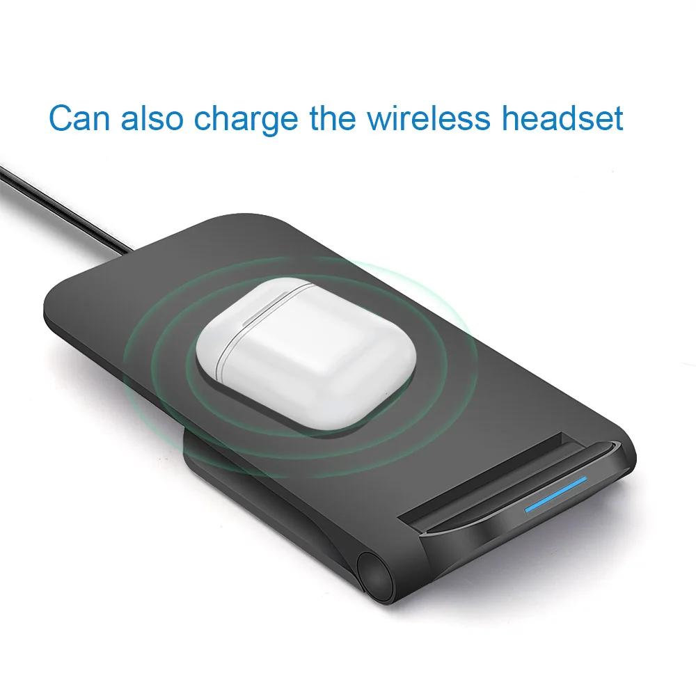 DCAE 15W QI FAST Charge Wireless Charger Stand Pad For Samsung S10 S9 S8 iPhone 11 XS XR X 8 Airpods Huawei P30 Pro Xiaomi mi 9