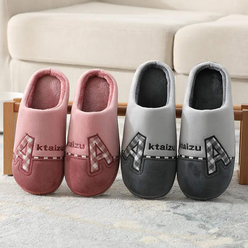 

Unisex velvet fur slippers mens indoor slippers man house slides 2020 fashion Male winter shoes fuzzy slippers