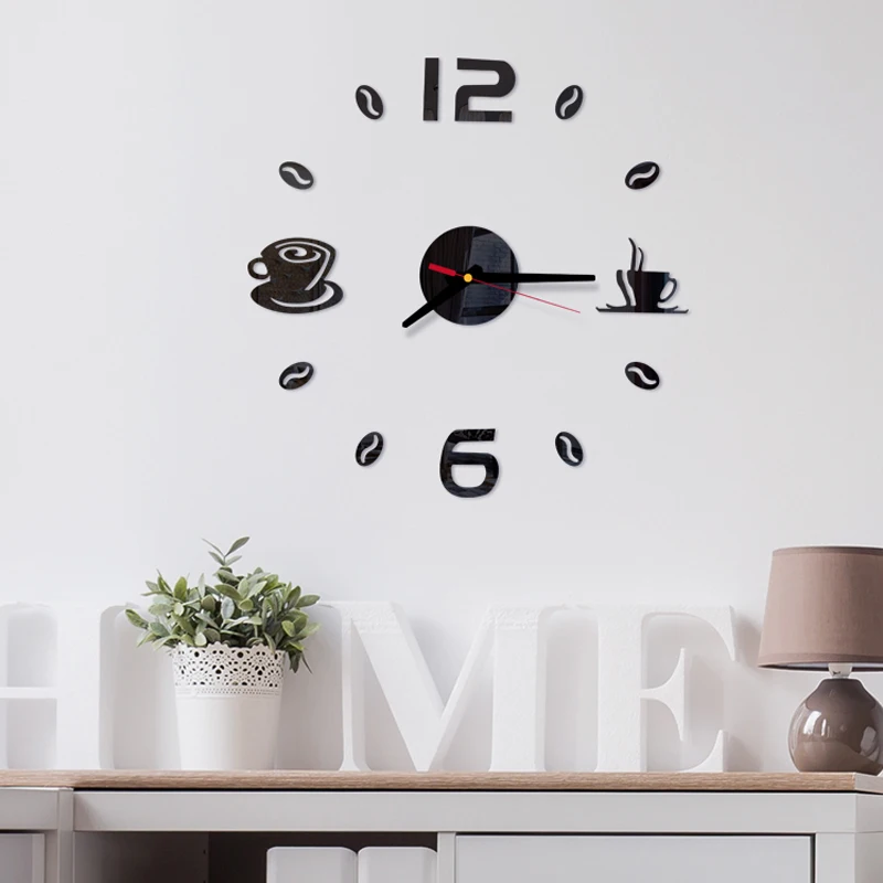 3D настенные часы Horloge Diy акриловые зеркальные наклейки украшение дома гостиная