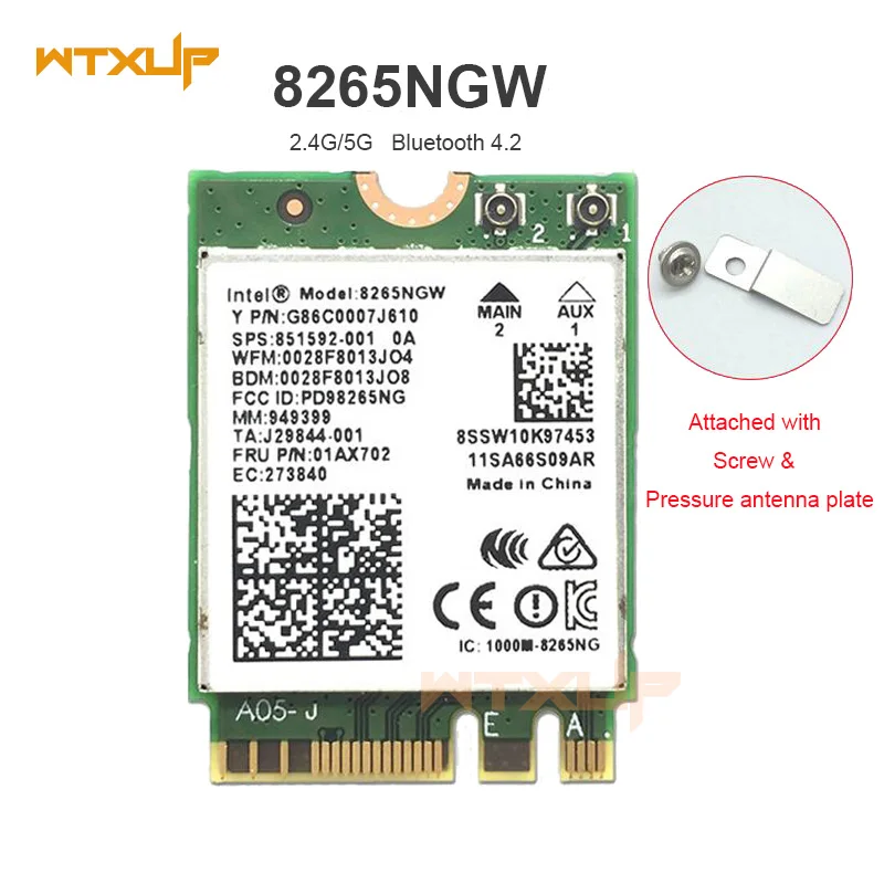 Двухдиапазонная беспроводная Wifi карта 867 Мбит/с для Intel 8265NGW 802.11ac Bluetooth 4 2 8265ac 7265AC