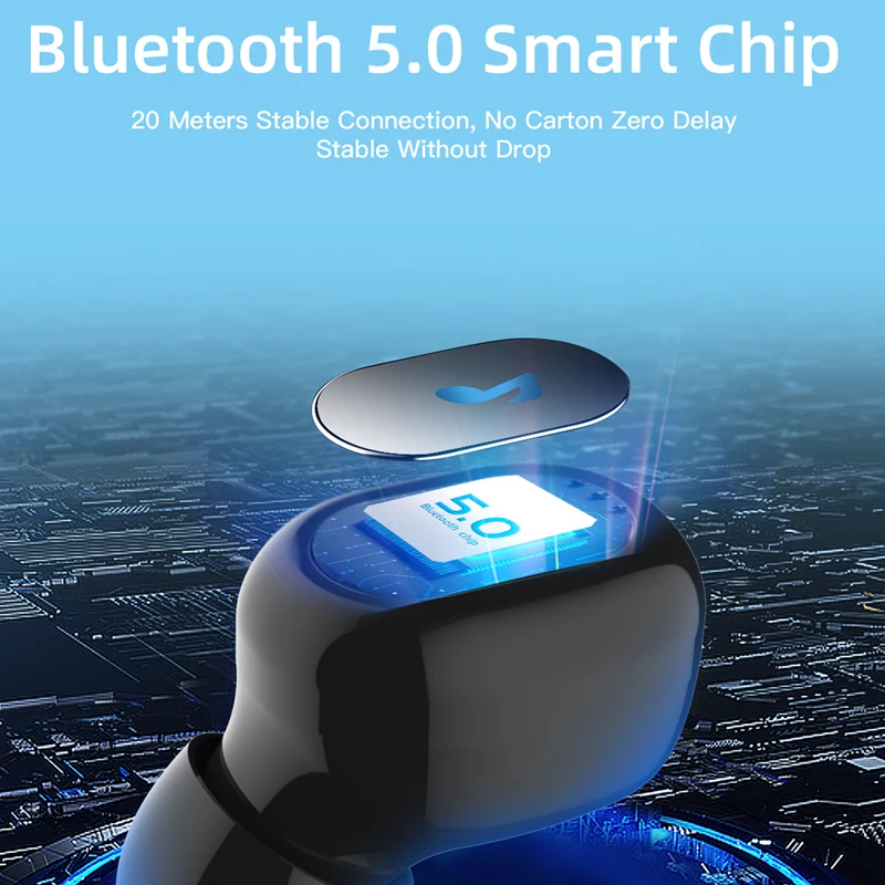 JINSERTA TWS Bluetooth 5,0 наушники IPX5 Водонепроницаемый стерео гарнитура Смарт шумоподавление сабвуфер музыкальный плеер громкой связи