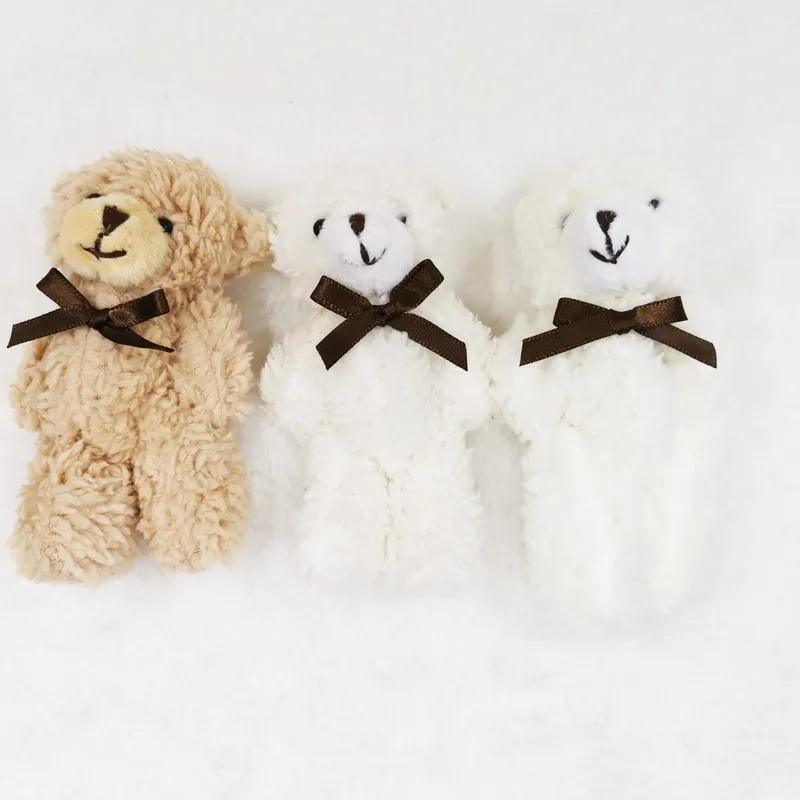 24 шт./партия Kawaii Плюшевые мишки с бантом, плюшевый кулон 11 см, кулон плюшевый мишка для ключей, сумка для телефона, детские игрушки в подарок