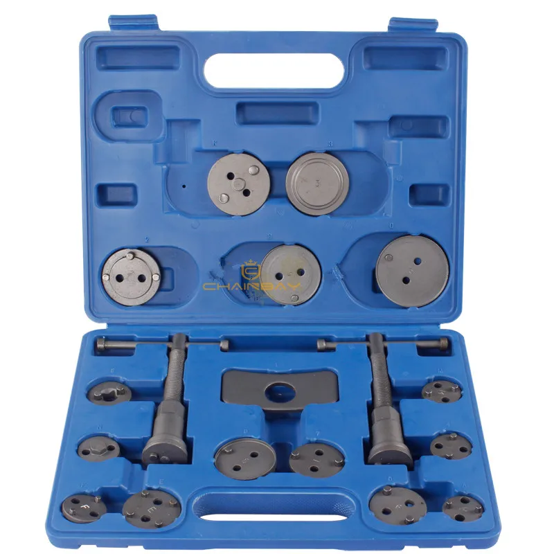 

18Pc Carbon Steel Car Disc Brake Caliper Wind Back Brake Piston Pad Rewind Tool Set For Most Automobiles Garage Repair Tools