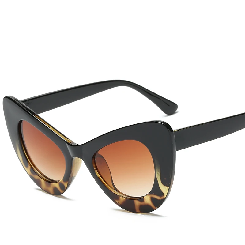 Большие черные очки сексуальные трендовые продукты женские солнцезащитные очки классические дизайнерские очки для взрослых - Цвет линз: LEOPARD PRINT TAWNY
