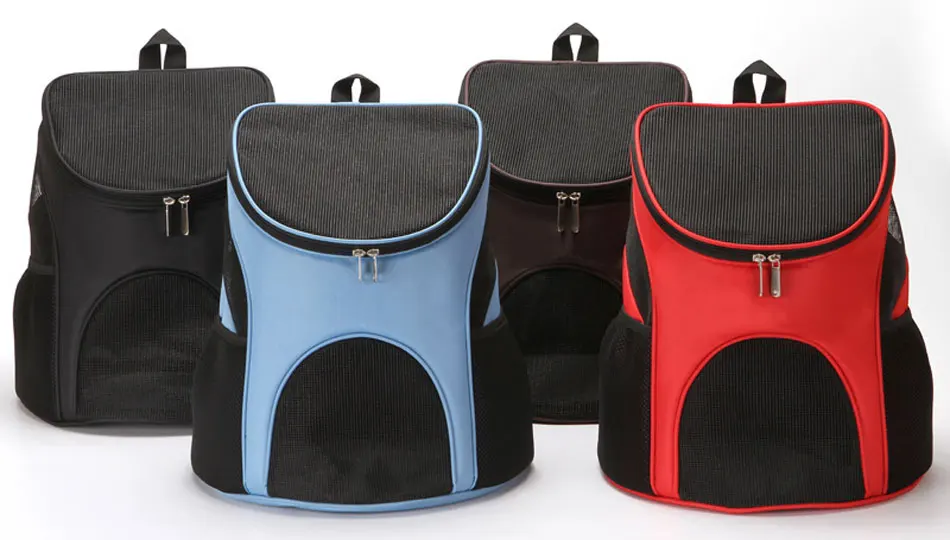 Portable Cat Carrier Dog Pet Backpack Large Space Gridding Breathable Window Travel Pet Puppy Carries Foldable Small Dog Cat Bag-101