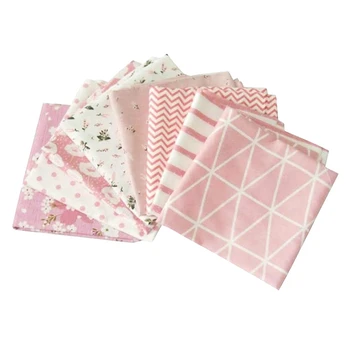 

8PCS Cotton Fabric 50X50cm Square Patchwork Tissue Printed Doll Cloth For DIY Sewing Crafts Handmade Bags