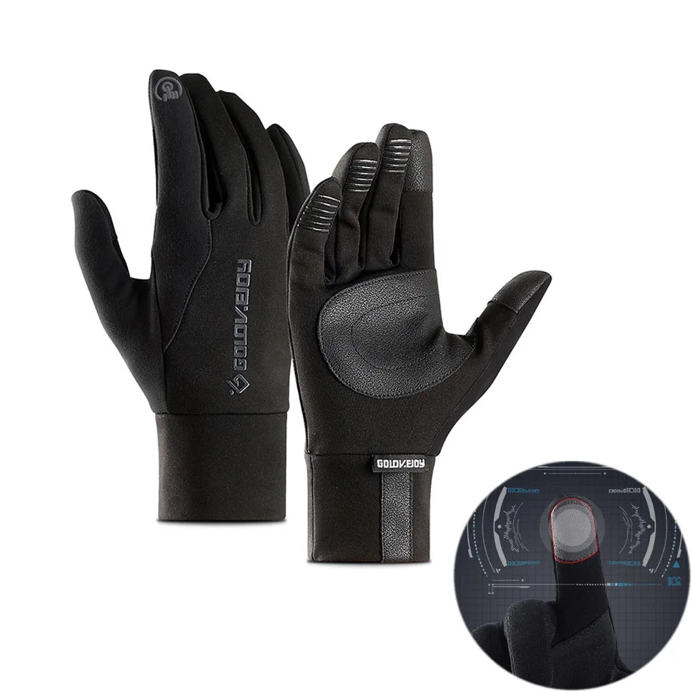 

1 Pair Winter Gloves Lightweight Polyester Spandex Anti-slip Touch Screen Finger Wool Magic Warm for Women Men