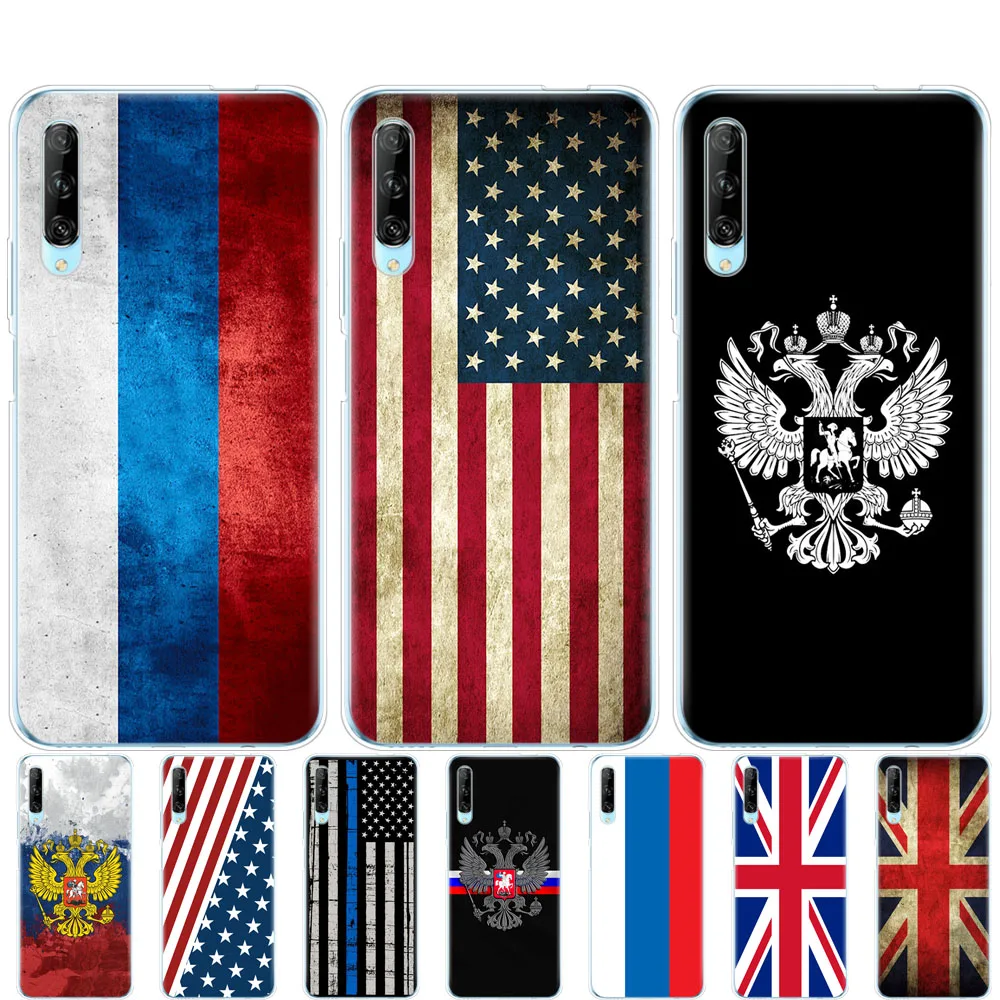 Силиконовый чехол для телефона huawei p40 lite E pro Y7P Y6S Y9S NOVA 5T с российским американским