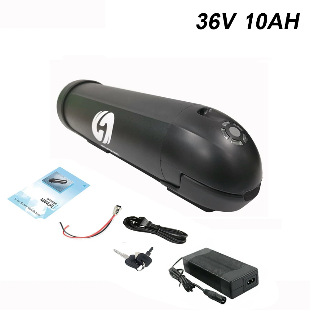 Бутылка литиевая батарея для электровелосипеда 36V 10Ah электрическая велосипедная батарея 36V 500W для горного велосипеда bafang
