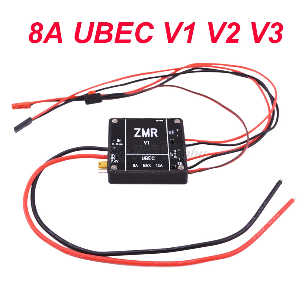 

NEW 8A UBEC V1 V2 V3 BEC Input Voltage 2-6S Lipo / 4-8S BEC for RC FPV Drone Quadcopter Airplane