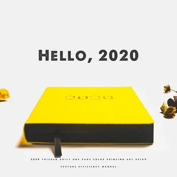 

2020 365 Days Schedule Portableyearly Diary Weekly Monthly Daily Planner Organizer Pu Leather Cover Paper Notebook A5 Agendas