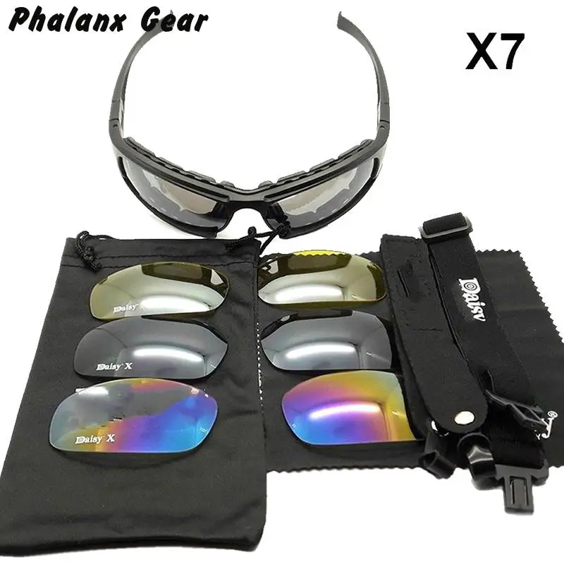 Тактические Солнцезащитные очки UV400 защита военные очки охота, стрельба, страйкбол для активного отдыха 4 линзы