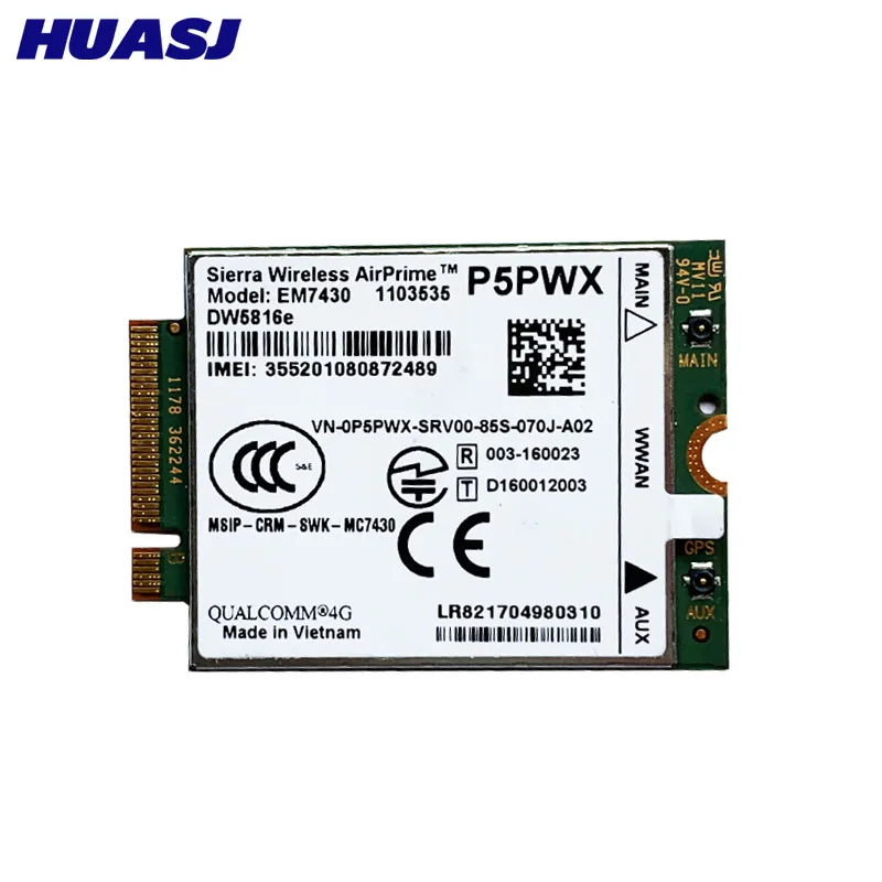 Huasj-para Em7430 Dw5816e Gobi6000 Cat6 300m 4g Lte Segunda Guerra Mundial Dw5816e para 7280 7285 7290 7389 7390 7480 7490 E7470 - Imagem 3