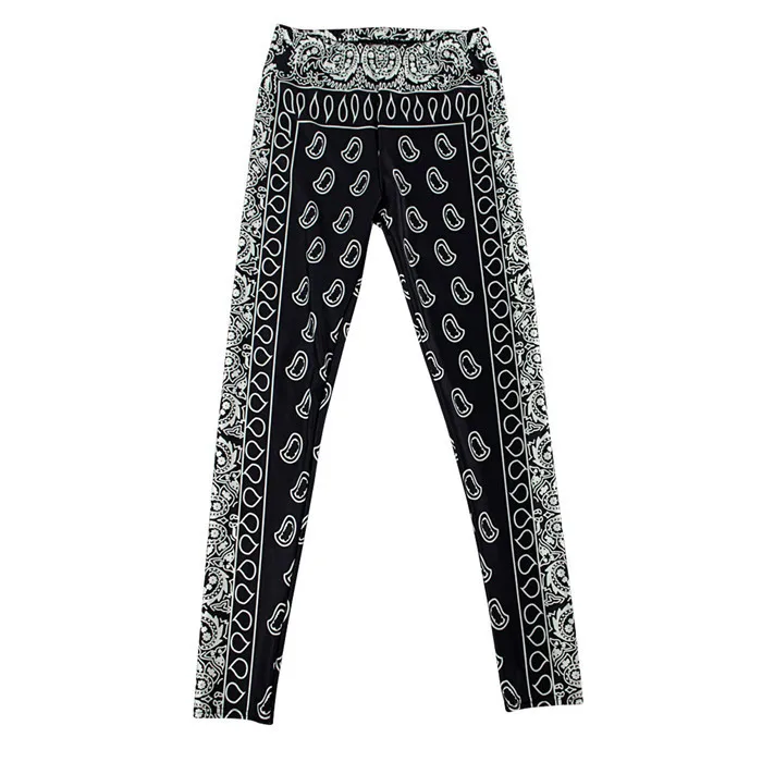Leggings Women Fitness summer casual Pants Marque Fille Fitness Printed Stretch Top Leggings femmes pantalons#3546 - Цвет: Мятный