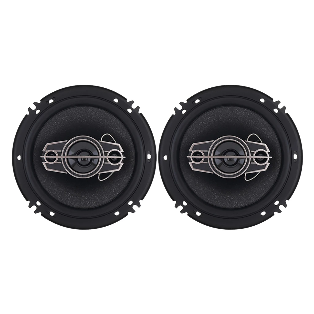 Pair Of 6.5 Inch 4 Way Car Coaxial Speaker Music Loudspeaker Easy Install