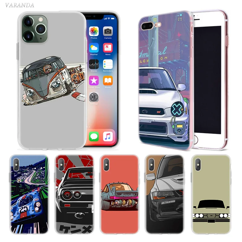 

Vintage Super Car Cool Case for Apple iphone 11 Pro X XS Max XR 7 8 6 6S Plus 7S 5 S SE 5C Soft TPU Coque Phone Carcasa Cover