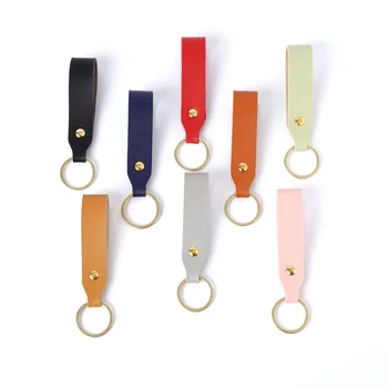 

3 pcs Fashion PU Leather Keychain Business Gift Leather Key Chain Car Auto Key Strap Waist Wallet KeyChains Keyrings Keyholde