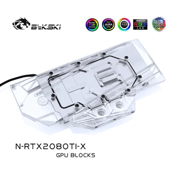 Bykski GPU Cooler Compatible NVIDIA RTX 2080 Ti VGA Water Block Fit Founders NVIDIA RTX 2080, N-RTX2080TI-X bykski b vga sc al gpu block connection module with temperature display