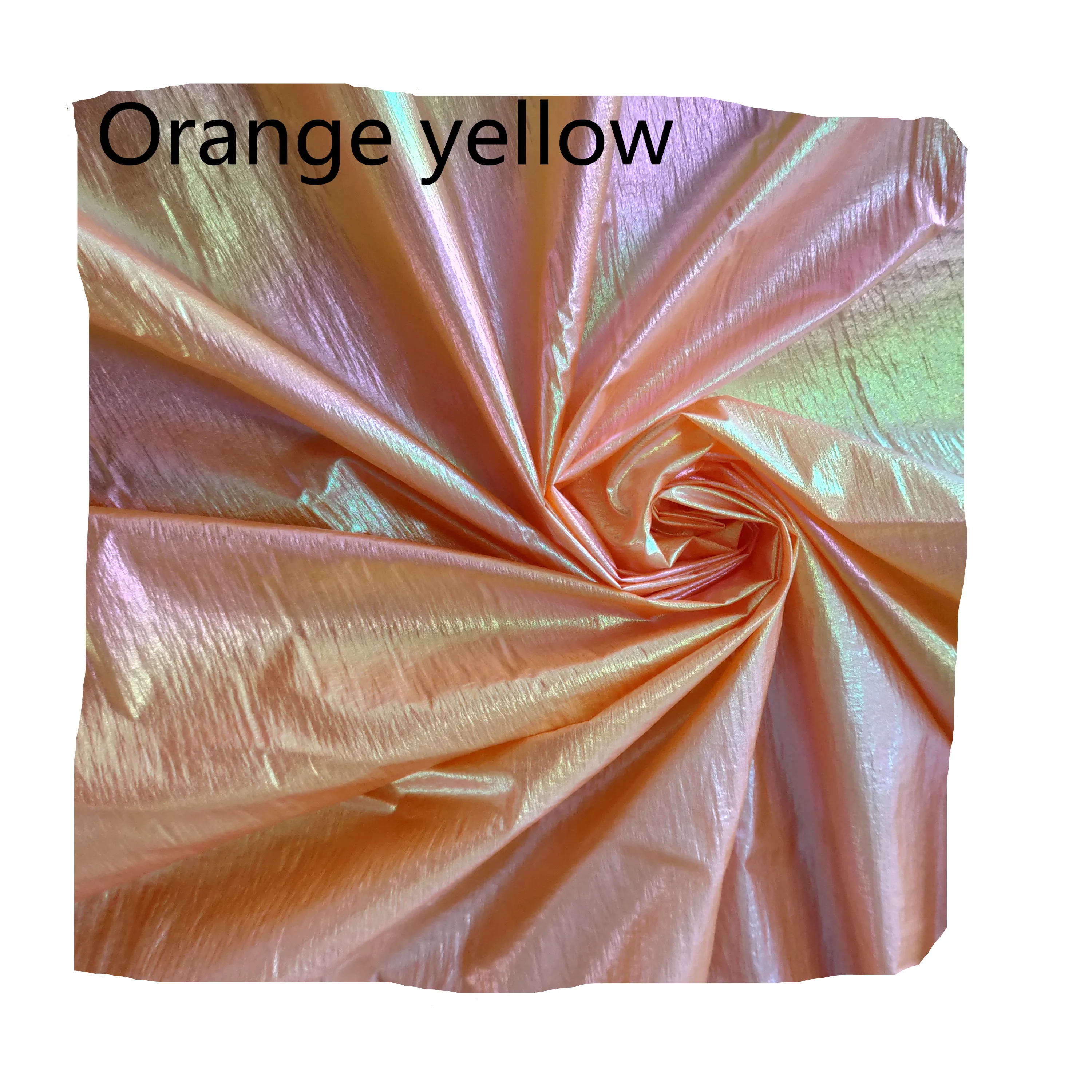 Multicolored wrinkled nylon taffeta Colorful fabric Rainbow Oil-proof Waterproof No-wash Down jacket Cotton-padded Baby jacket