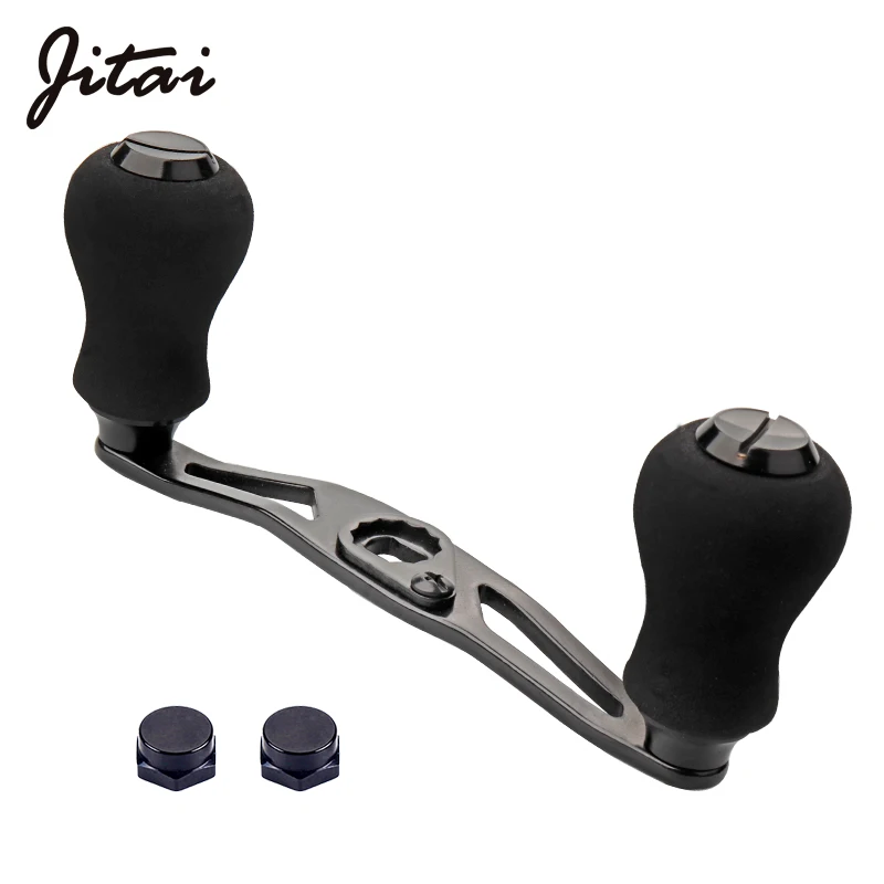 

JITAI Fishing Reel Handle Aluminum alloy for Daiwa/Abu Baitcasting Fishing Wheel Rocker Accessory Hole Size 8*5MM Free Shipping