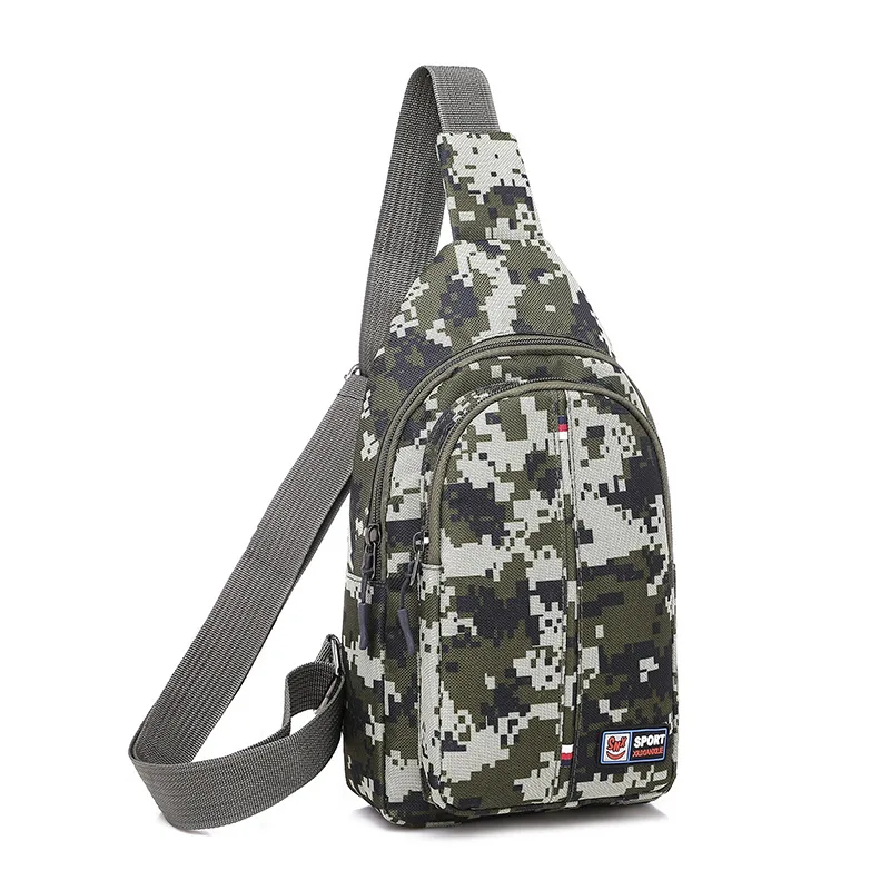 

Men Multi-functional Mini-Style Outdoor Sports Canvas Camouflage Chest Pack Single-shoulder Crossbody Bag