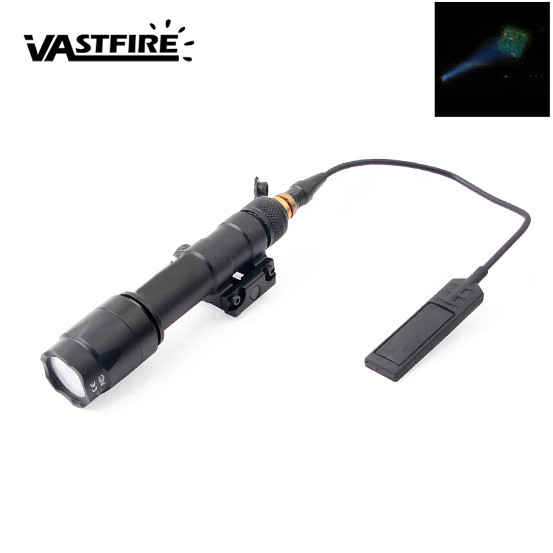 

New Remote Pressure Switch Scout Weapon Light Tail Dual Button Outdoor Tactical M600U LED Rifle Hunting Flashlight Fit 20mm Rail