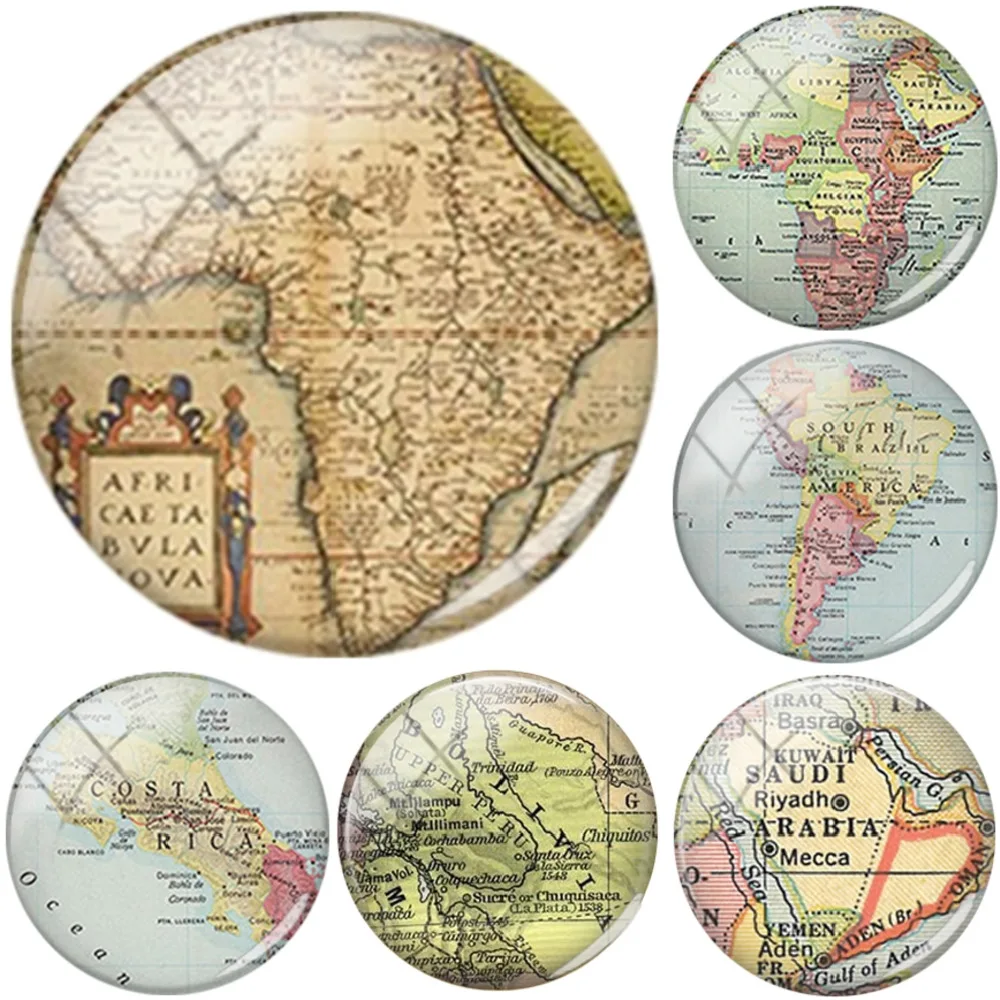 Ретро-карта Остина Чикаго стеклянная крышка кабошона сделай сам украшение