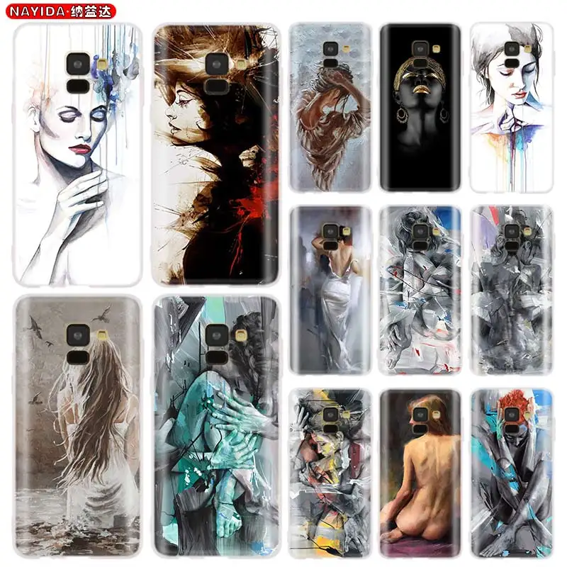 Мягкий чехол для Samsung galaxy A21 A31 A41 A51 A71 A90 A80 A70 A60 A50 A40 A30 A20 A10 a30s a40s девушка картина