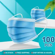 Disposable Medical font b Masks b font 3 Layers Anti Dust Smog Face Mouth font b