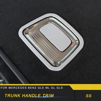 

For Mercedes Benz GLE W166 Coupe C292 2016-2018 Car Trunk Handle Bowl Covers Frame Trim Interior Decoration Accessories