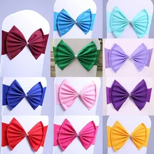 1 шт., спандекс, большой галстук-бабочка, ленты, декоративные пояса для стула, аксессуары для банкета, украшения для сиденья, пояса для свадебного декора