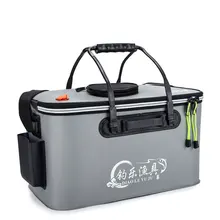 Переносная Рыболовная Сумка, складное ведро EVA, для рыбной воды, 40 см/45 см/50 см, с ручкой, Герметичная сумка для снастей