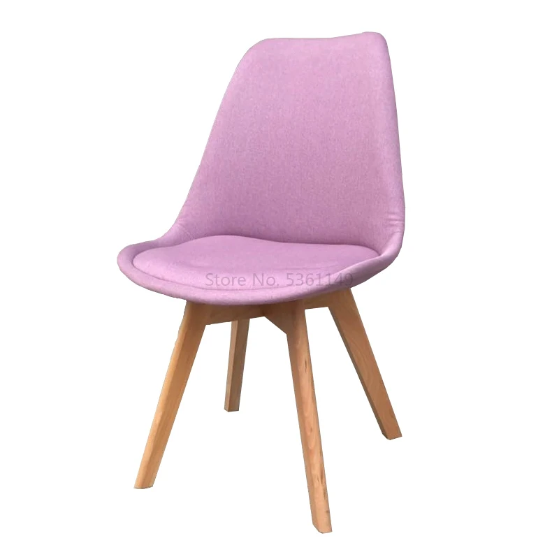 Нордический тканевый Художественный Обеденный стул стол стул, назад к спине ленивый Досуг кофе-конференции - Цвет: 9