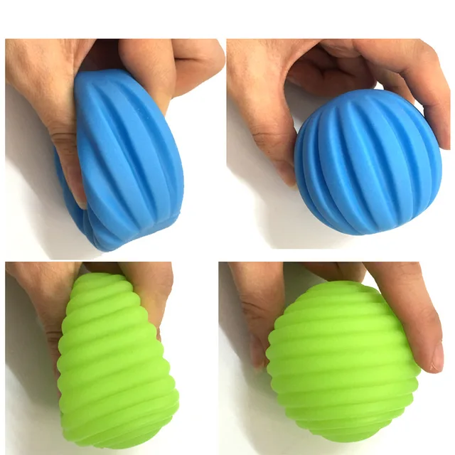 Juguete Montessori de goma texturizada, bolas táctiles múltiples, bolas  suaves de masaje de entrenamiento para bebés de 0, 6 y 12 meses - AliExpress