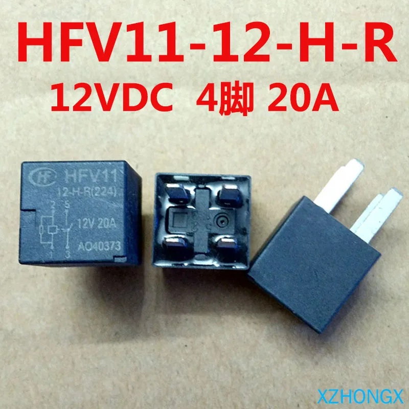 Hfv11 / 12-h-r автомобильное реле 4-контактный группа нормально разомкнутый 20A |