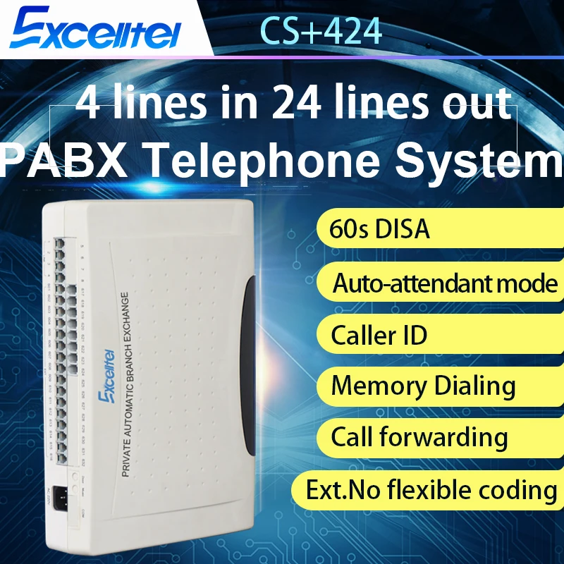 EXCELLTEL корпоративный телефон для офиса системы PABX CS+ 424 24 Расширения
