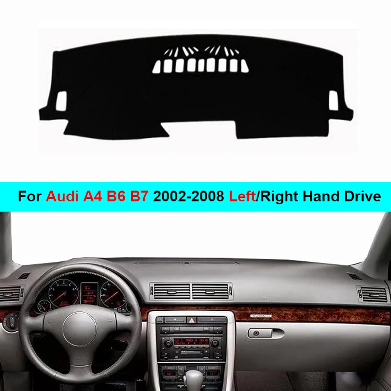 Для Audi A4 B6 B7 2002 -2007 2008 LHD RHD двухслойная Автомобильная внутренняя панель приборной