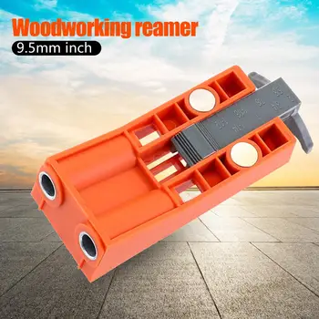 

Durable Pocket Hole Jig Set Delicate Design Wood Drill Guide Set Woodworking Puncher Drilling Hole Jig Locator w/2 Magnets