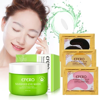 

Crystal Hydrogel Eye Patches Seaweed Eye Masks Face Mask Golden Gel Eye Patches Remove Dark Circles Eyes Bags Firming Skin Care