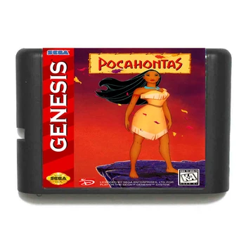 

Pocahontas NTSC-USA 16 bit MD Game Card For Sega Mega Drive For Genesis