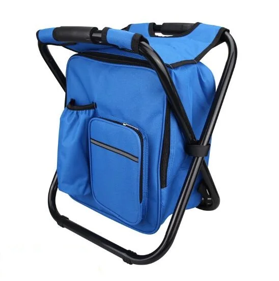 

Camping Picnic Portable Folding Stool Vehicle-mounted Ice Bag Chair Multifunction Backpack