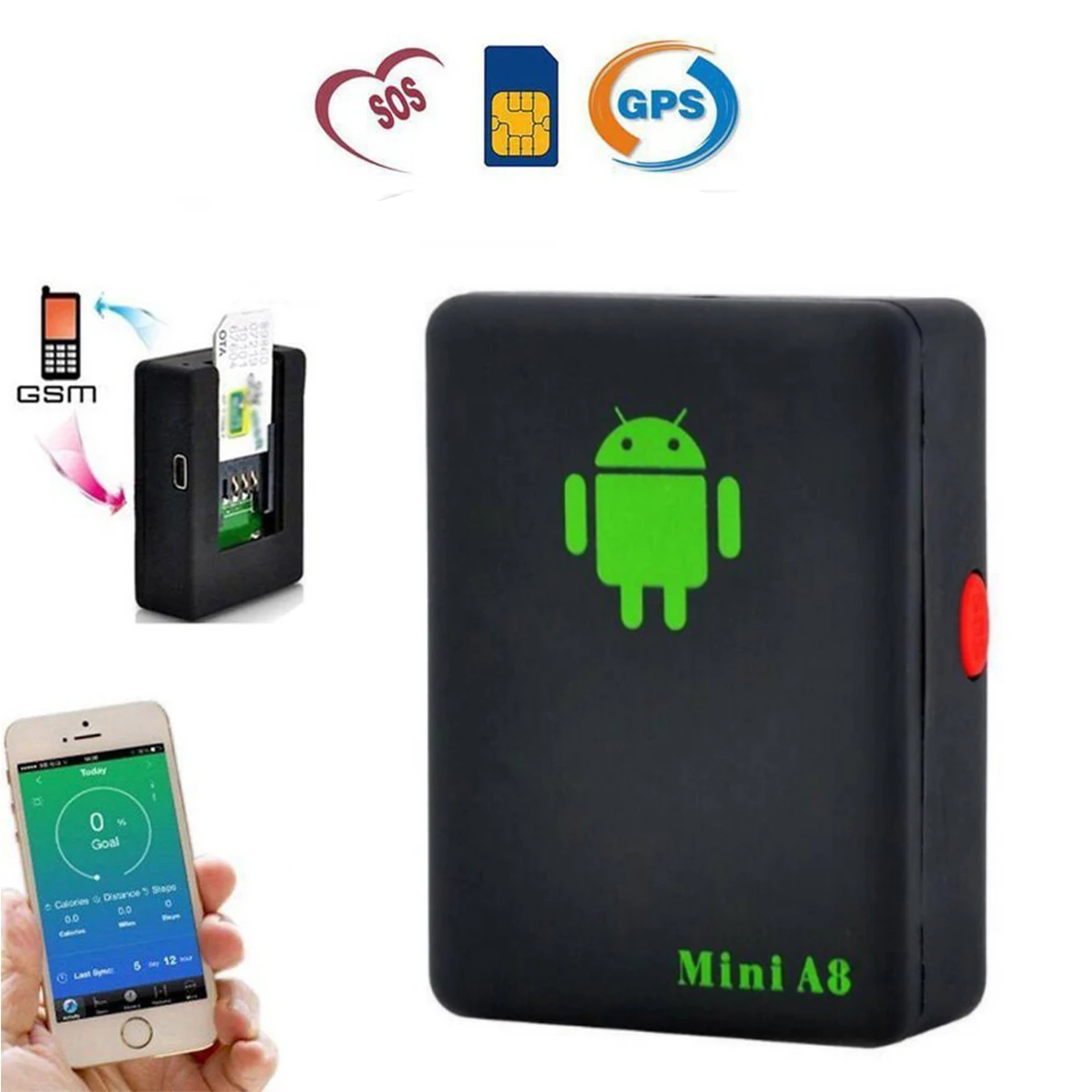 Мини Глобальный трекер локатор персональный GPS GSM/GPRS автомобильные охранные