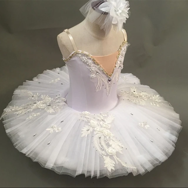Ropa de Ballet profesional Tutus para niña, tutú de tortitas, vestido de  bailarina para patinaje artístico - AliExpress
