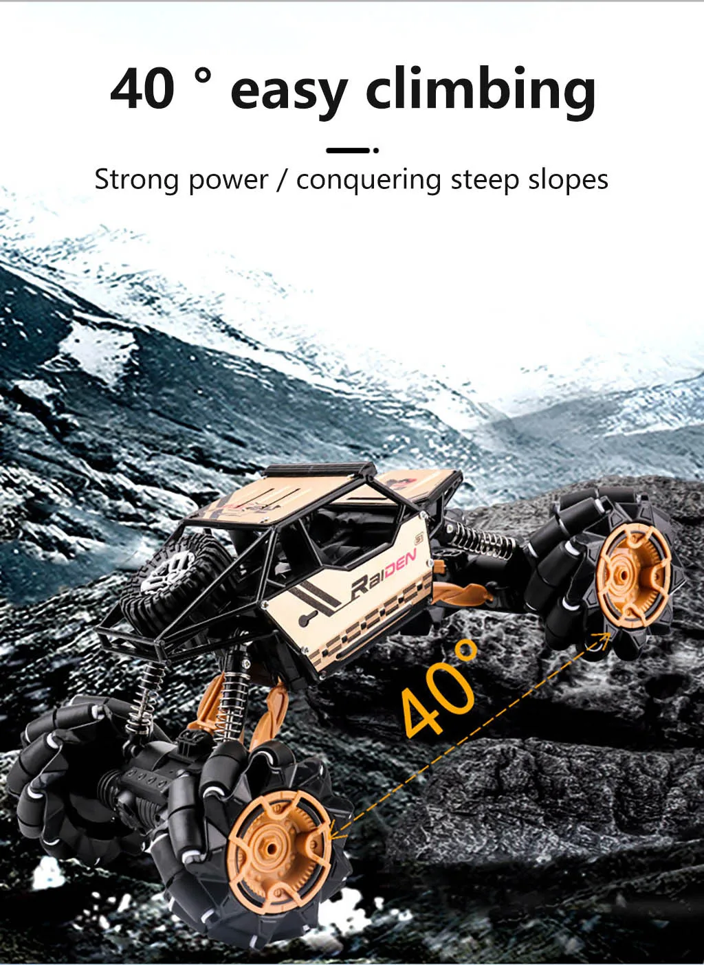 RC автомобиль сплав 1/16 4WD 2,4 GHz внедорожник RC автомобиль горизонтальный трюк Дрифт автомобиль колеса внедорожный альпинистский автомобиль дети для подарков