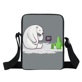 

Women Messenger Bags 3D-Printing Weird and Funny Photo Shoulder Bag Handbags Cute Photo Children Crossbody Bag Bolsos Mujer To11