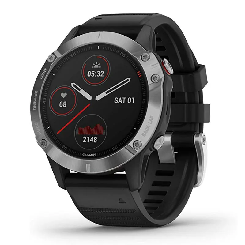 Gps Смарт-часы Мужские Garmin Fenix 6, с регулировкой тепла и высоты V02 Max, импульсные датчики Ox и тренировка нагрузки фокус Смарт-часы