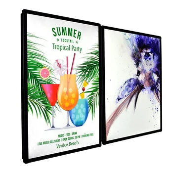 

fast food sandwich shop backlit box lightbox new ultra slim lightbox